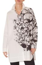 Women's Akris Punto Mirror Print Tunic Shirt - White