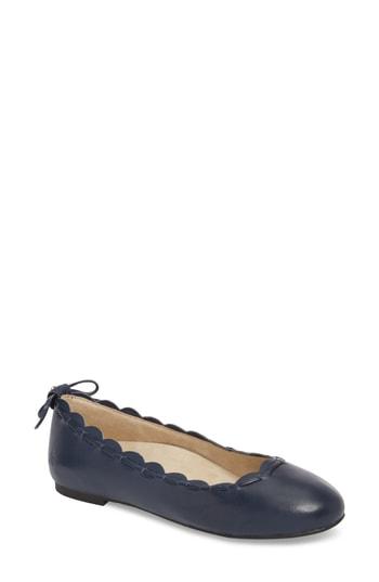 Women's Jack Rogers Lucie Ii Scalloped Flat M - Blue