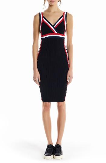 Women's Kendall + Kylie Rainbow Trim Midi Dress