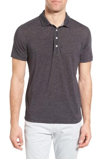 Men's Billy Reid Grant Trim Fit Polo - Black