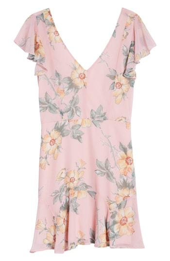 Women's Row A Flutter Sleeve Minidress - Pink