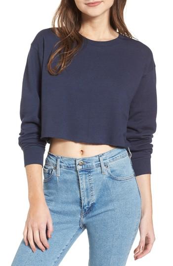 Women's Sub Urban Riot Gigi Crop Sweatshirt - Blue