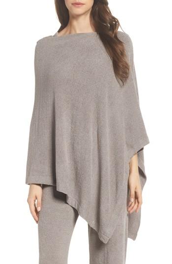 Women's Barefoot Dreams Cozychic Ultra Lite Poncho, Size - Grey
