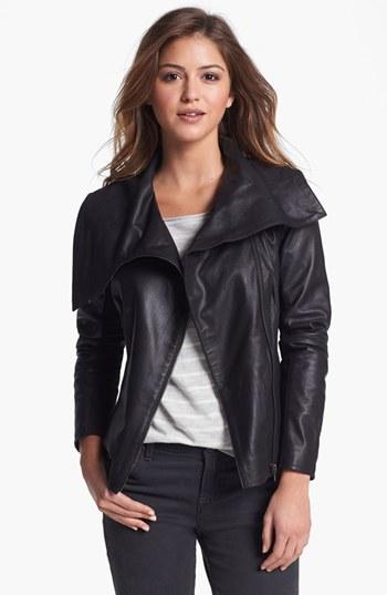 La Marque Asymmetrical Leather Jacket