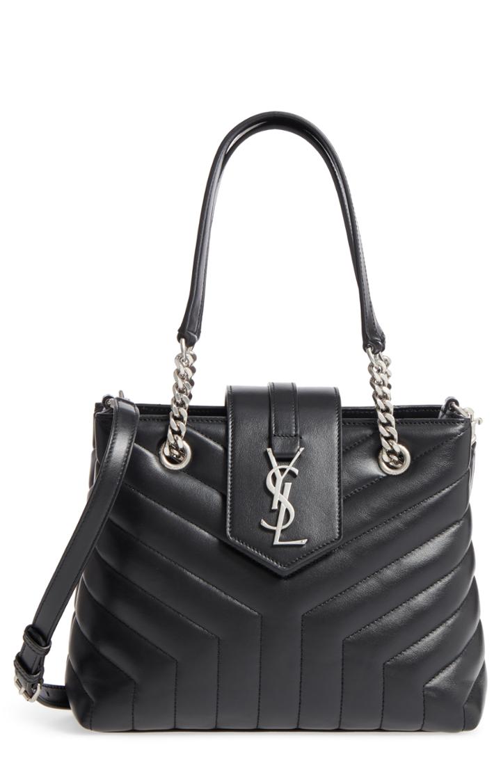 Saint Laurent Small Loulou Matelasse Leather Shopper -
