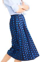 Women's J.crew Fringe Dot Midi Skirt