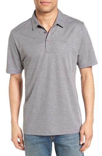 Men's Travis Mathew Trunzo Print Polo - Grey