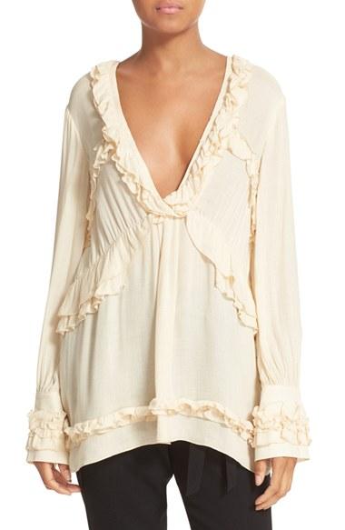 Women's Iro Ruffle Blouse