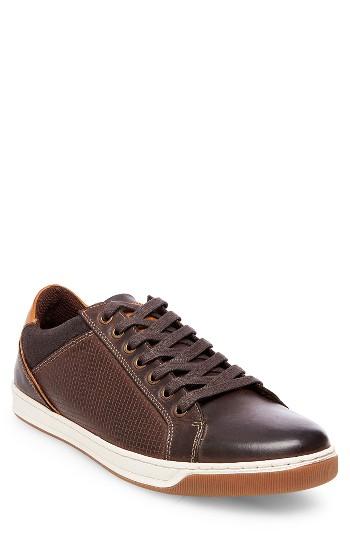 Men's Steve Madden Croon Embossed Sneaker M - Brown