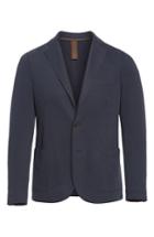 Men's Eleventy Trim Fit Laser Cut Pique Jacket R Eu - Blue