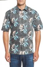 Men's Kahala Pua Classic Fit Print Sport Shirt - Black