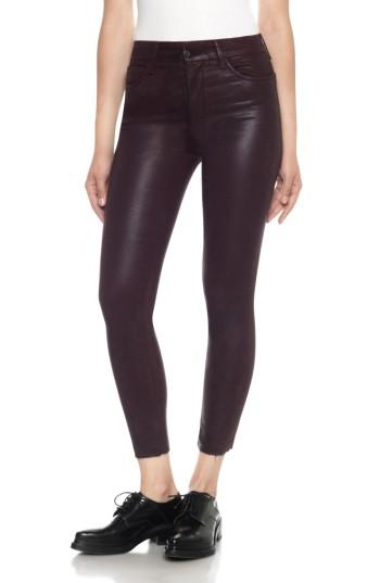 Women's Joe's Charlie Coated High Waist Ankle Skinny Jeans - Red
