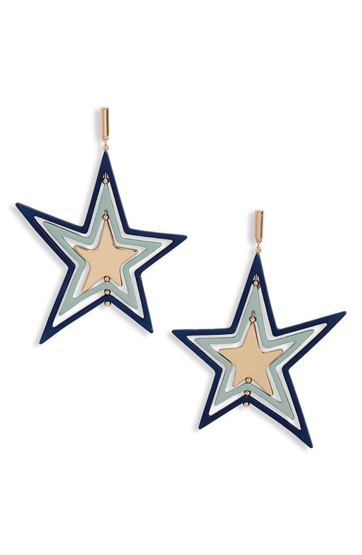 Women's Tory Burch Star Spinner Earrings