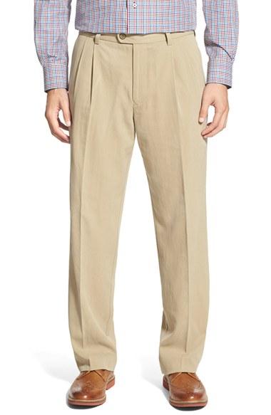 Men's Tommy Bahama 'new St. Thomas' Silk Blend Pleated Pants