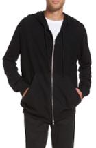 Men's Vince Oversize Cashmere Zip Hoodie, Size - Black