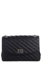 Balenciaga Matelasse Calfskin Leather Shoulder Bag -