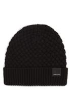 Women's Canada Goose Merino Wool Basket Stitch Beanie - Black