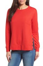 Women's Gibson Side Snap Sweatshirt - Red