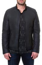 Men's Maceoo Leather Jacket (s) - Black