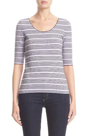 Women's Armani Collezioni Stripe Jersey Top