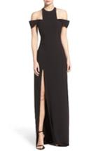 Women's Halston Heritage Cold Shoulder Gown