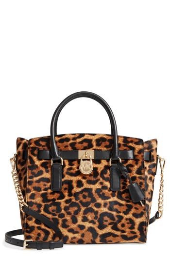 Michael Kors Large Hamilton Genuine Calf Hair Satchel -