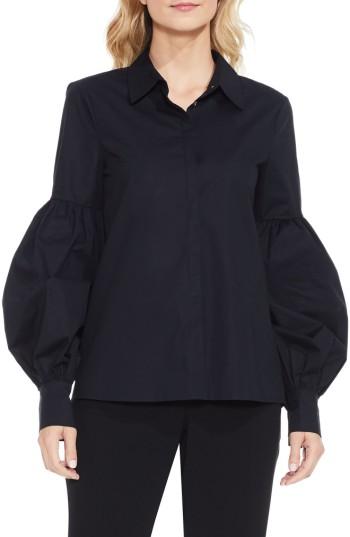 Women's Vince Camuto Puff Sleeve Shirt - Black