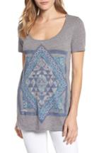 Women's Lucky Brand Celestial Mandala Top - Grey