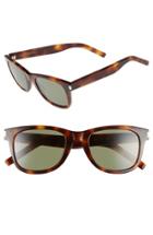 Men's Saint Laurent 50mm Sunglasses - Avana/ Avana/ Green
