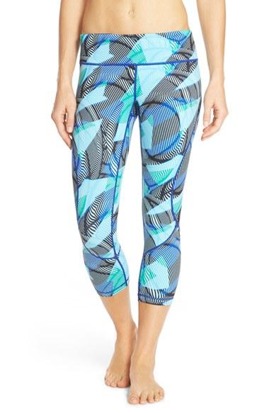 Women's Zella 'live In' Crop Leggings - Blue