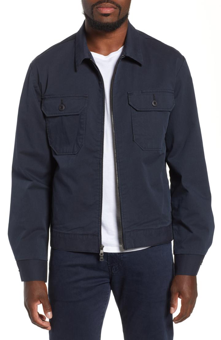 Men's Ag Axle Shop Regular Stretch Cotton Blend Jacket, Size - Blue