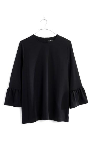 Women's Madewell Bell Sleeve Top - Black
