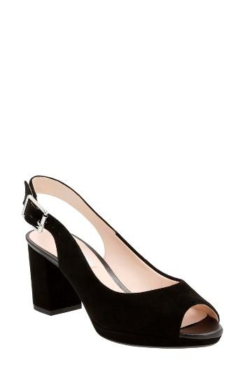 Women's Clarks Kelda Slingback Sandal M - Black