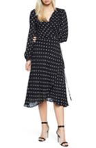 Women's Bardot Betty Midi Wrap Dress - Black