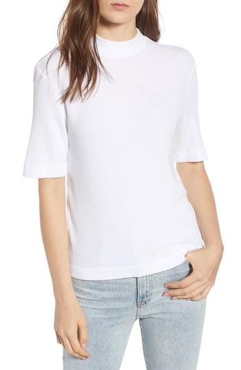 Women's Ag Yoni Thermal Mockneck Tee - White