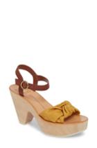 Women's Dolce Vita Shia Knotted Platform Sandal M - Yellow