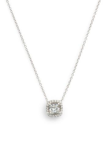 Women's Lafonn Cushion Cut Halo Necklace