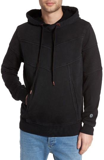 Men's True Religion Brand Jeans Moto Hoodie - Black