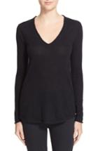 Women's Atm Anthony Thomas Melillo Raw Edge Cashmere Sweater - Black