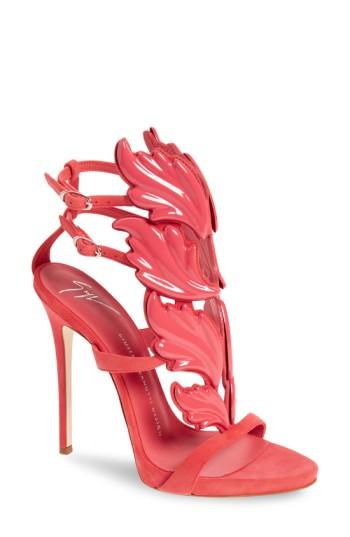 Women's Giuseppe Zanotti 'coline' Winged Sandal M - Pink