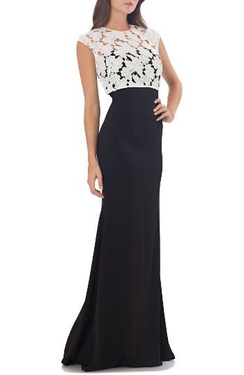 Women's Carmen Marc Valvo Infusion Lace Gown