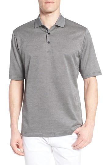Men's Bugatchi Two-tone Polo, Size - Black