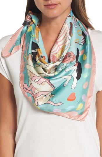 Women's Karen Mabon Confetti Square Silk Scarf