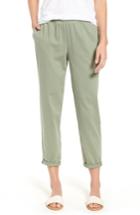 Women's Eileen Fisher Organic Cotton Tapered Ankle Pants, Size - Grey
