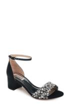 Women's Badgley Mischka Vega Crystal Embellished Sandal .5 M - Black