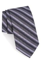 Men's Calibrate Shadow Stripe Tie, Size - Purple