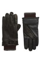 Men's Ted Baker London Quiff Leather Gloves /x-large - Black