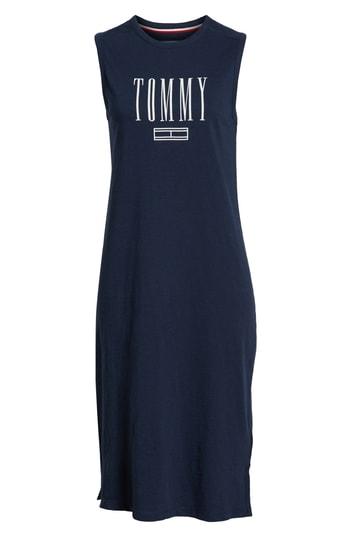 Women's Tommy Jeans Tjw Logo Midi Tank Dress - Black
