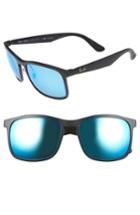 Women's Ray-ban Tech 62mm Polarized Wayfarer Sunglasses - Matte Black