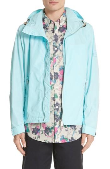 Men's Burberry London Hedley Tech Windbreaker - Blue/green
